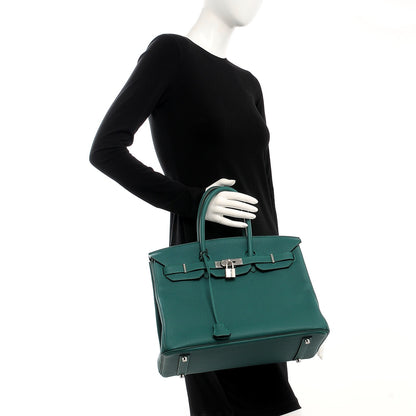 Hermes Togo Birkin 35 Malachite 2 of 32