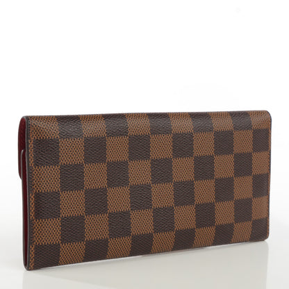 Louis Vuitton Damier Ebene Josephine Wallet Red 3 of 7