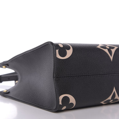 Louis Vuitton Empreinte Monogram Giant Onthego PM Black Beige 7 of 10