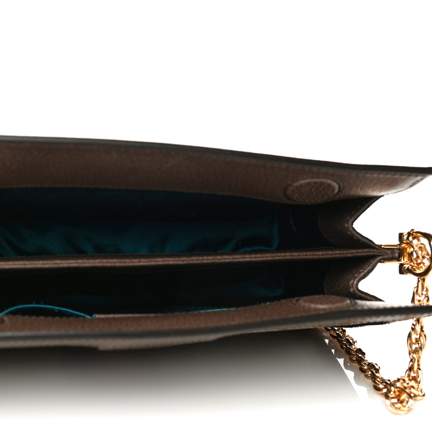 GG Supreme Monogram Web Small Ophidia Chain Shoulder Bag Brown