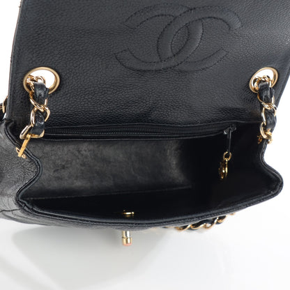 Chanel Caviar Quilted Mini Square Flap Black 5 of 9
