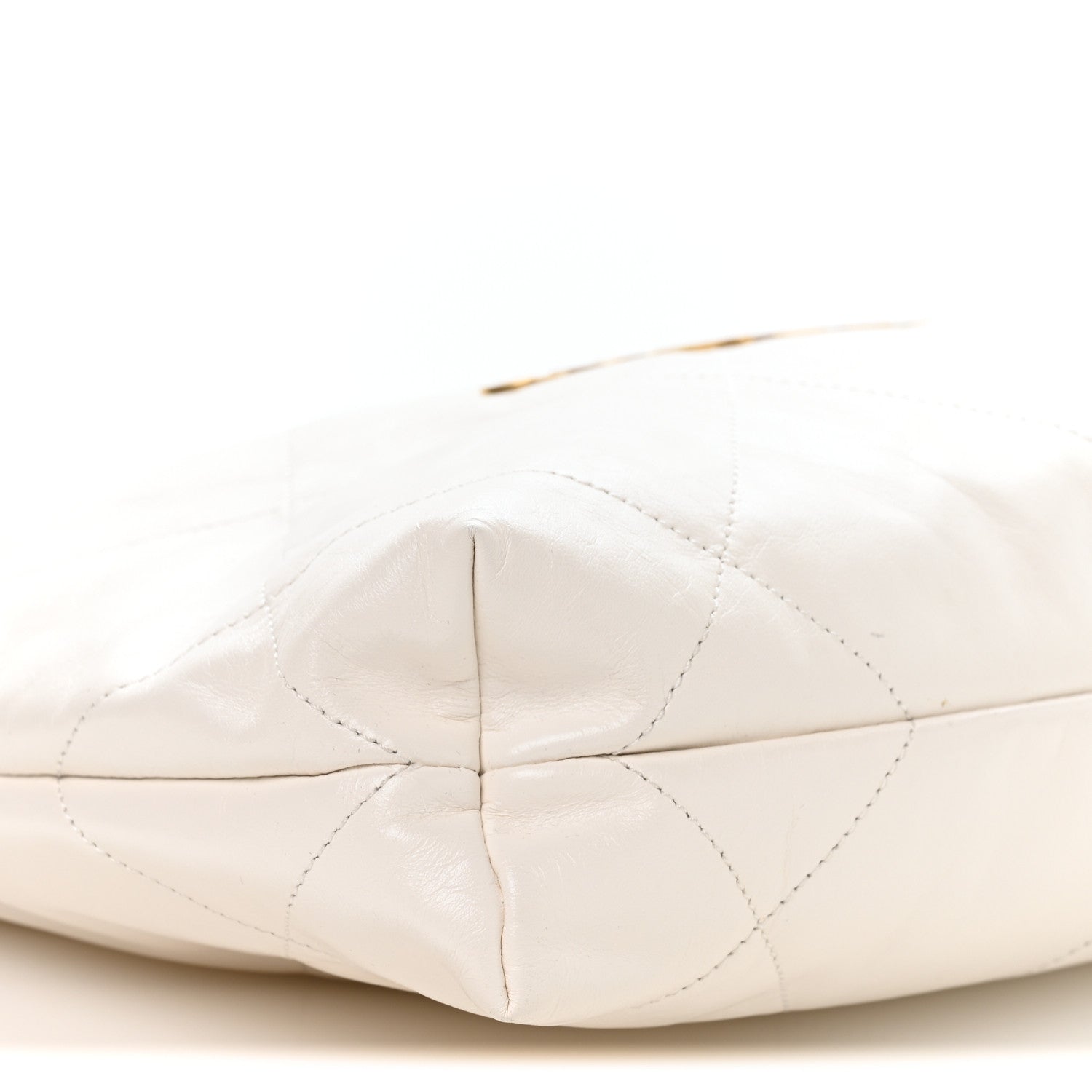 Chanel Shiny Calfskin Quilted Small Chanel 22 White 1875832