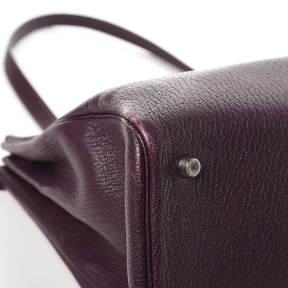 Hermes Chevre de Coromandel Cabana Tote Raisin 12 of 14