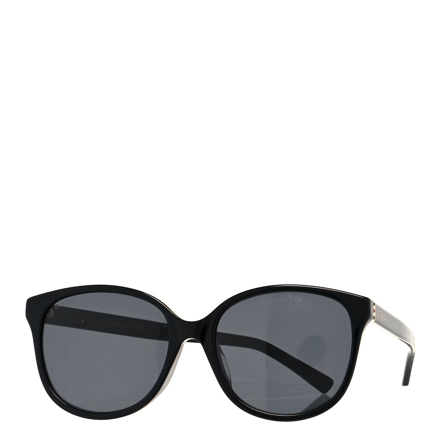 Acetate Round GG0461SA Web Sunglasses Black
