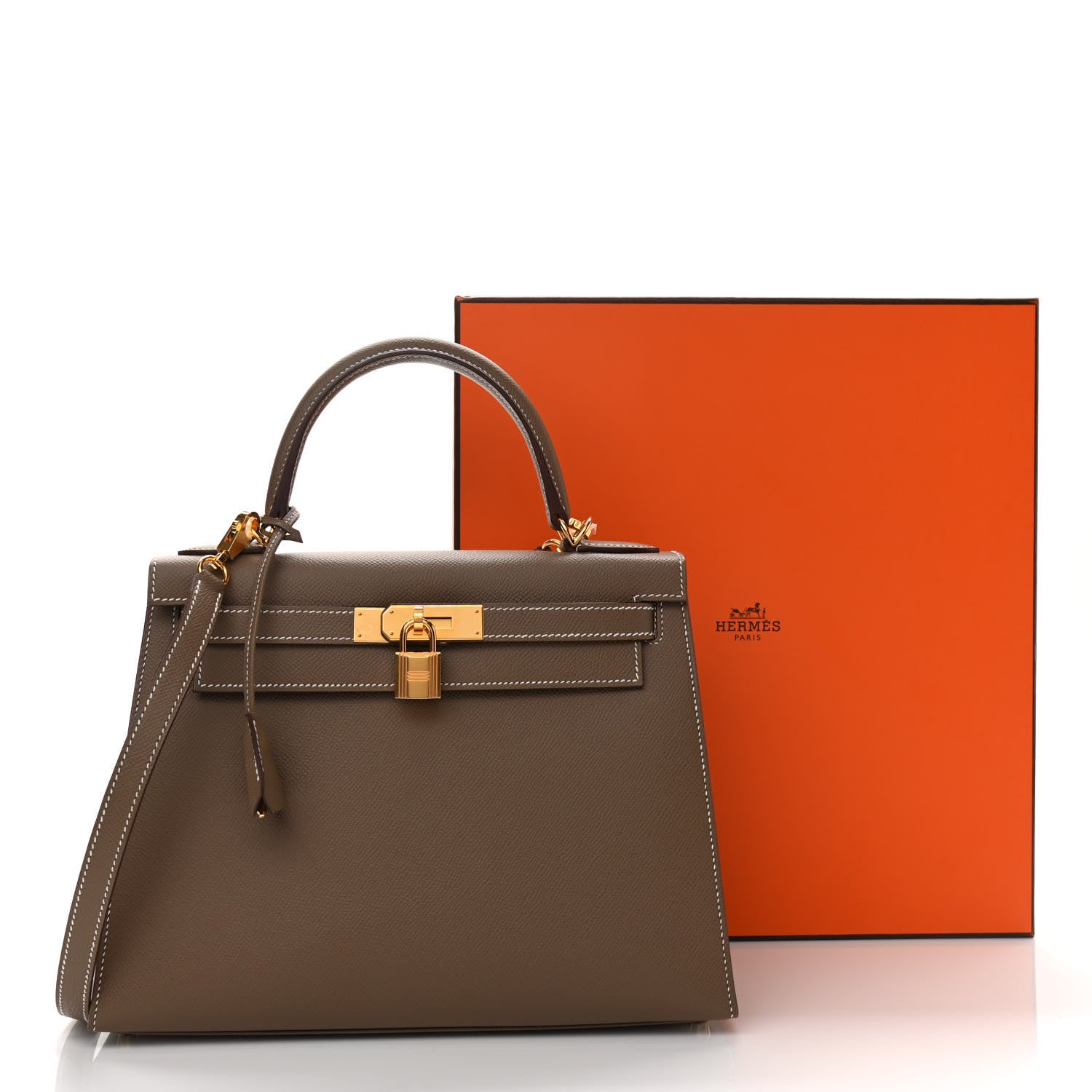 Hermes Epsom Kelly Sellier 28 Etoupe 11 of 11