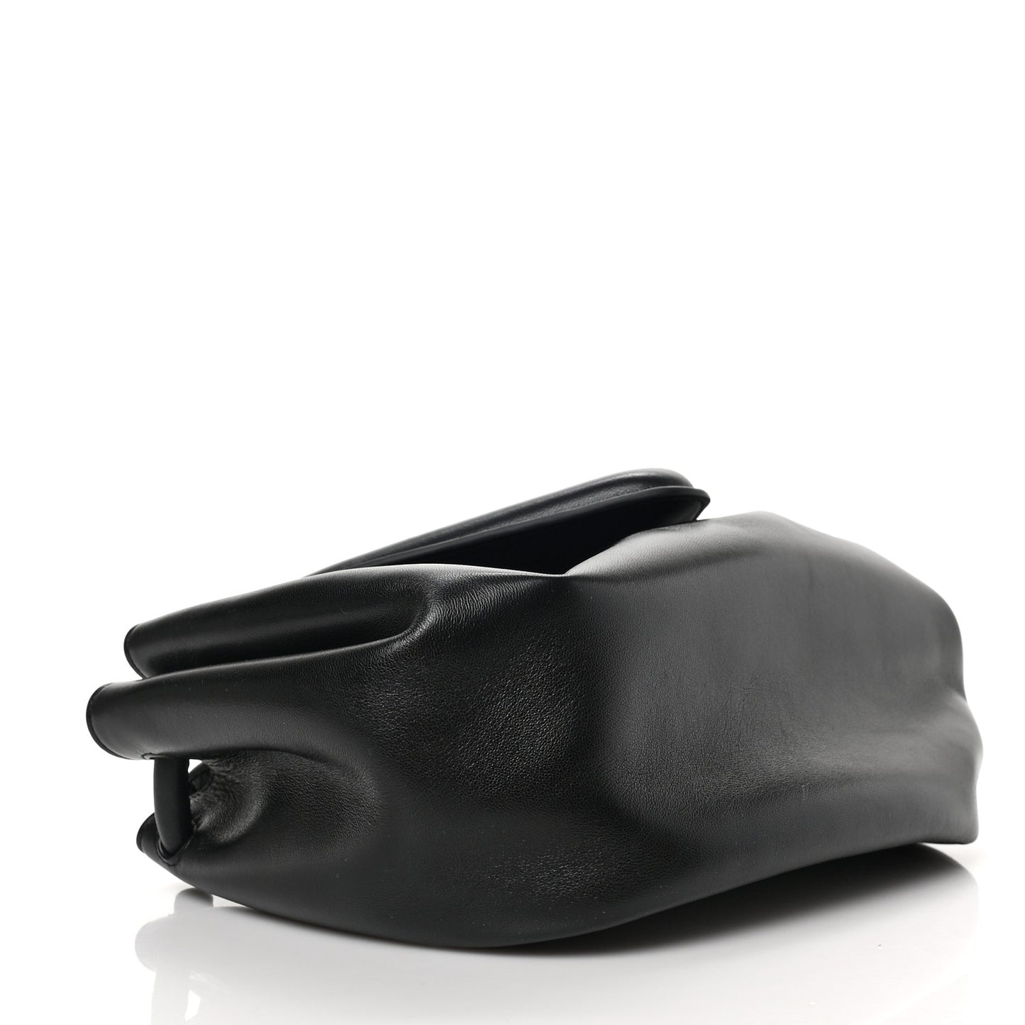 Lambskin Small Beak Triangle Flap Shoulder Bag Black