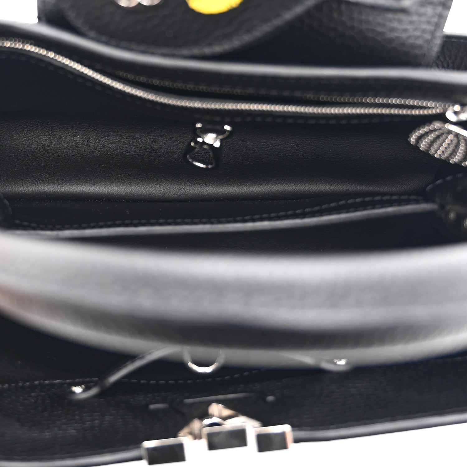 Louis Vuitton LV X YK Taurillon Capucine MM Black 6 of 10