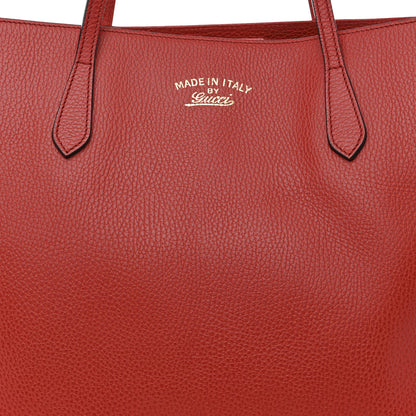 Gucci Dollar Calfskin Medium Swing Tote Red 6 of 12