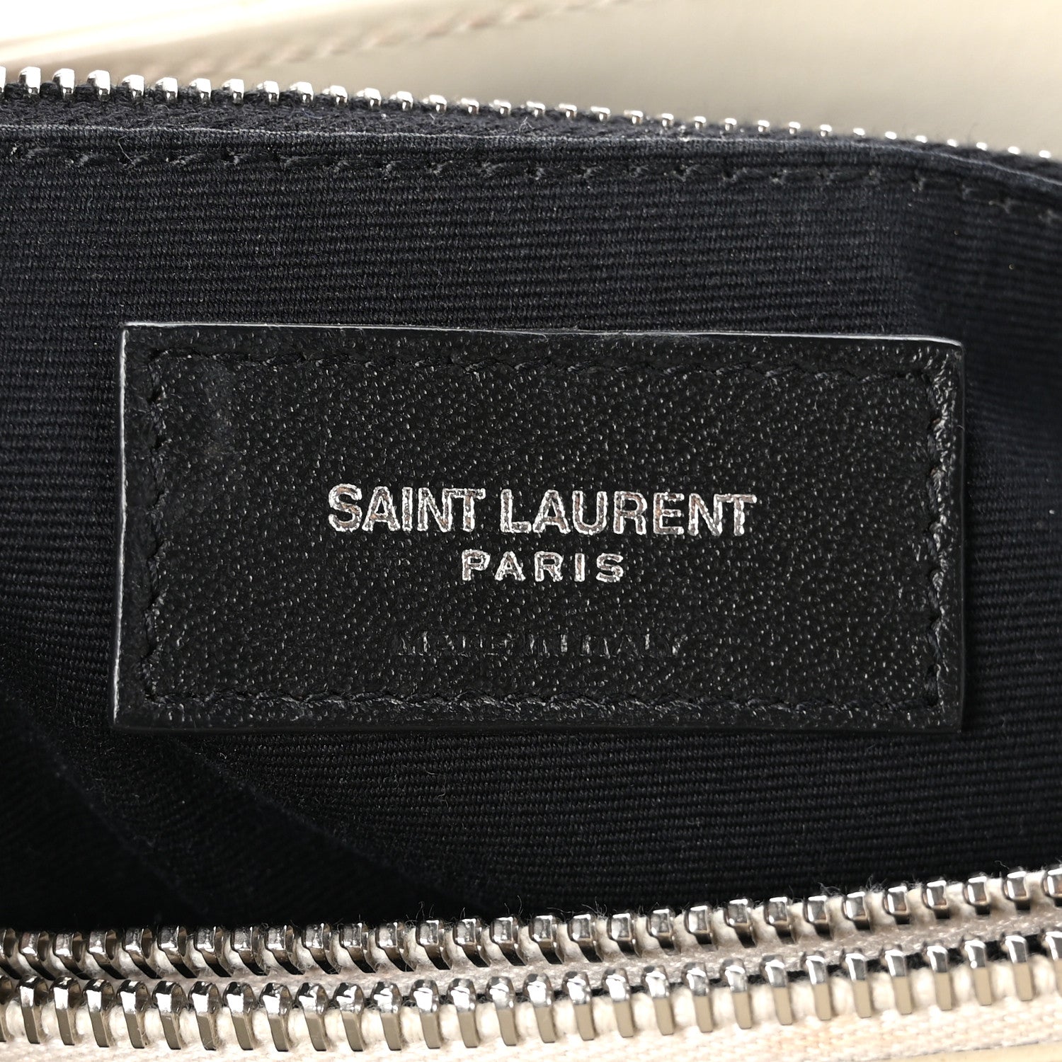 Saint Laurent Calfskin Y Quilted Monogram Medium Loulou Chain Satchel Ivory 7 of 12