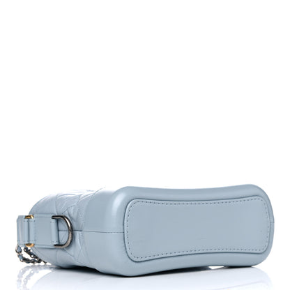 Chanel Aged Calfskin Quilted Small Gabrielle Hobo Light Blue 3 of 12