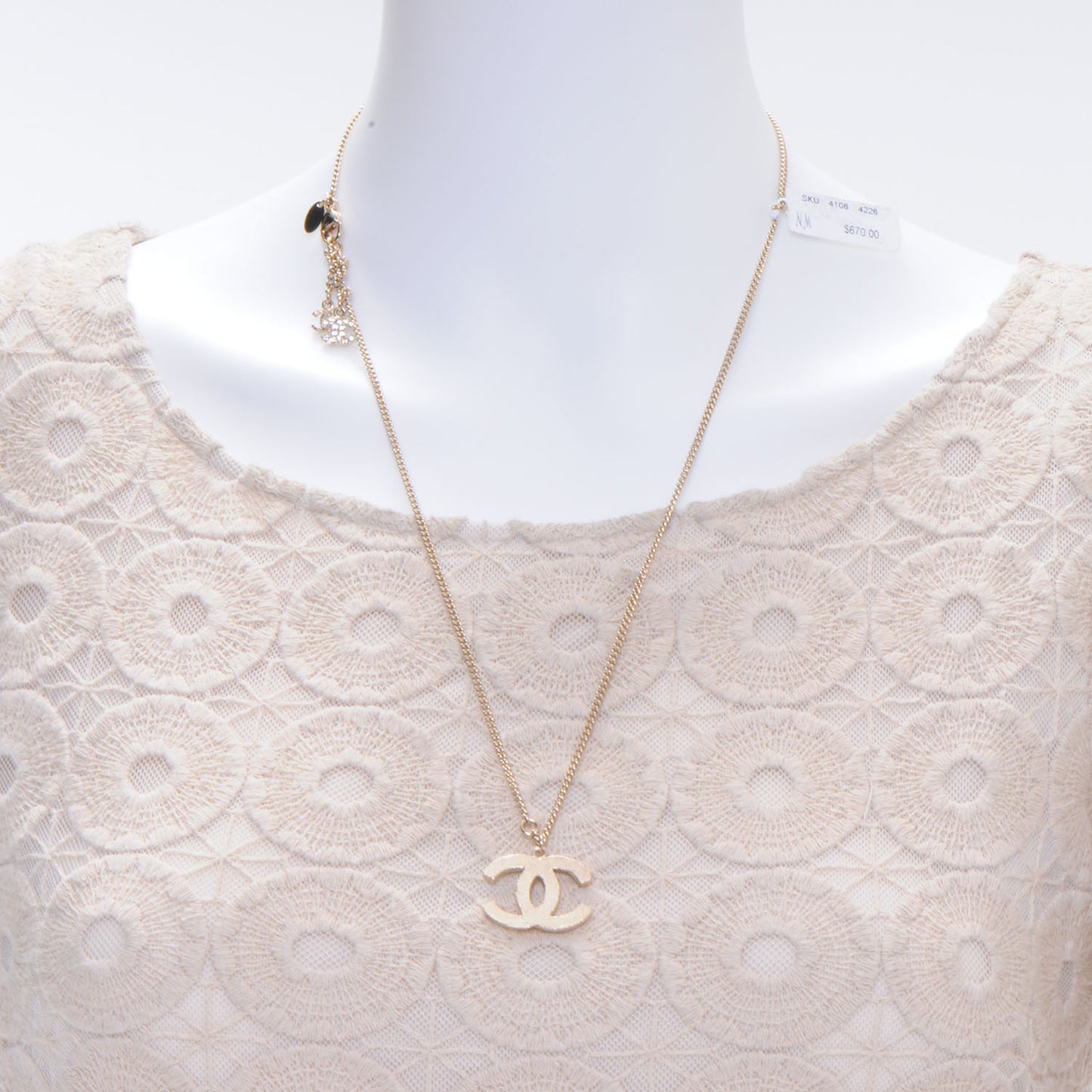 CC Logo Necklace Gold