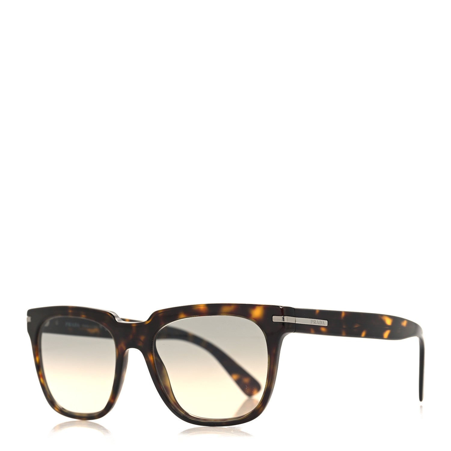 Prada Acetate Square Sunglasses PR 04YS Tortoise 1 of 7