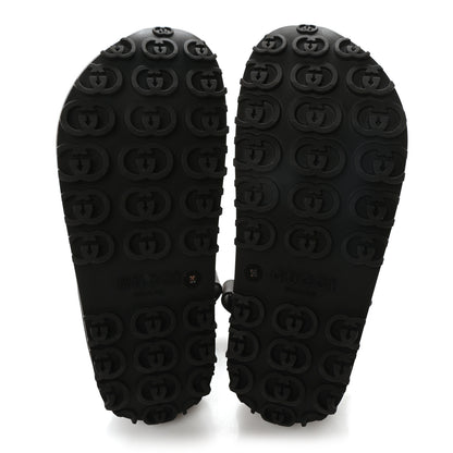 Gucci Soft Rubber Horsebit Touch Womens Strapped Sandals 36 Black 6 of 9