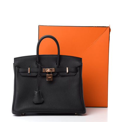Hermes Togo Birkin 25 Black 11 of 11