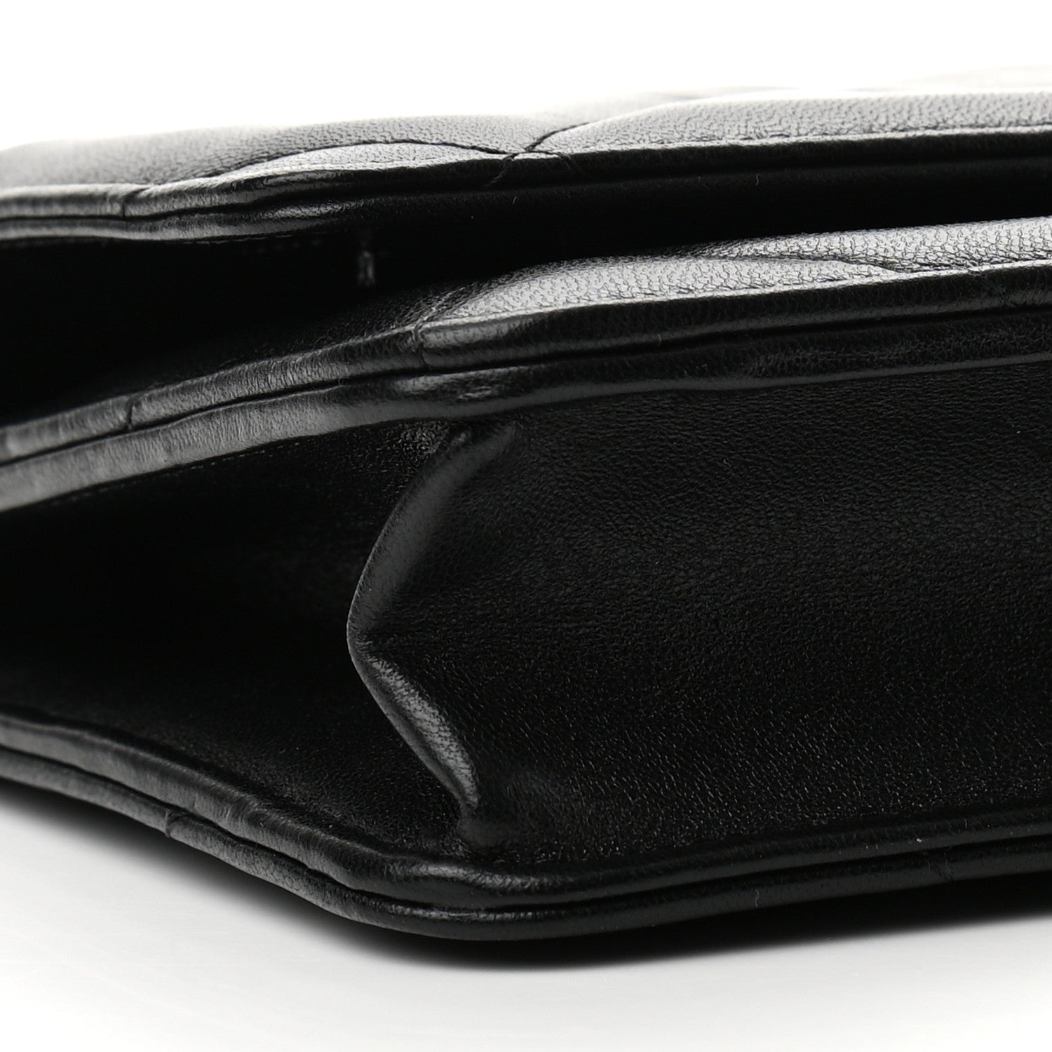Chanel Lambskin Quilted Chanel 19 Wallet On Chain WOC Black 10 of 12