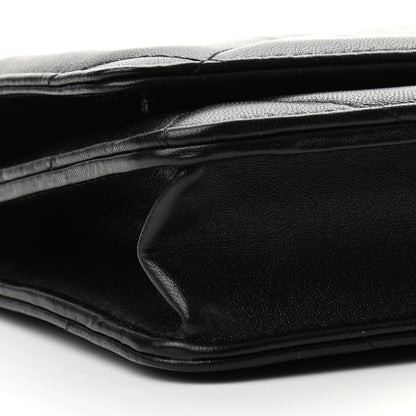 Chanel Lambskin Quilted Chanel 19 Wallet On Chain WOC Black 10 of 12