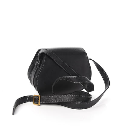 Chloe Calfskin Mini Marcie Round Crossbody Bag Black 2 of 8