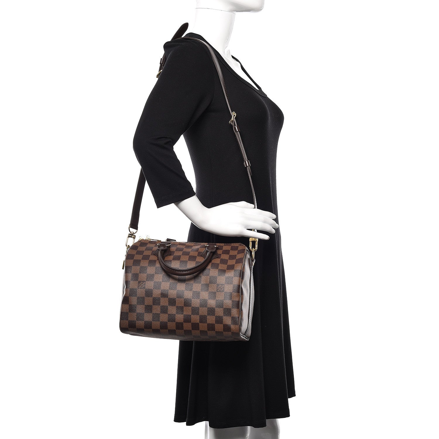 Louis Vuitton Damier Ebene Speedy Bandouliere 25 2 of 10