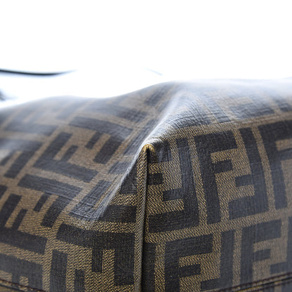 Fendi Zucca Spalmati Patent Baguette Print Medium Roll Tote Tobacco 9 of 14