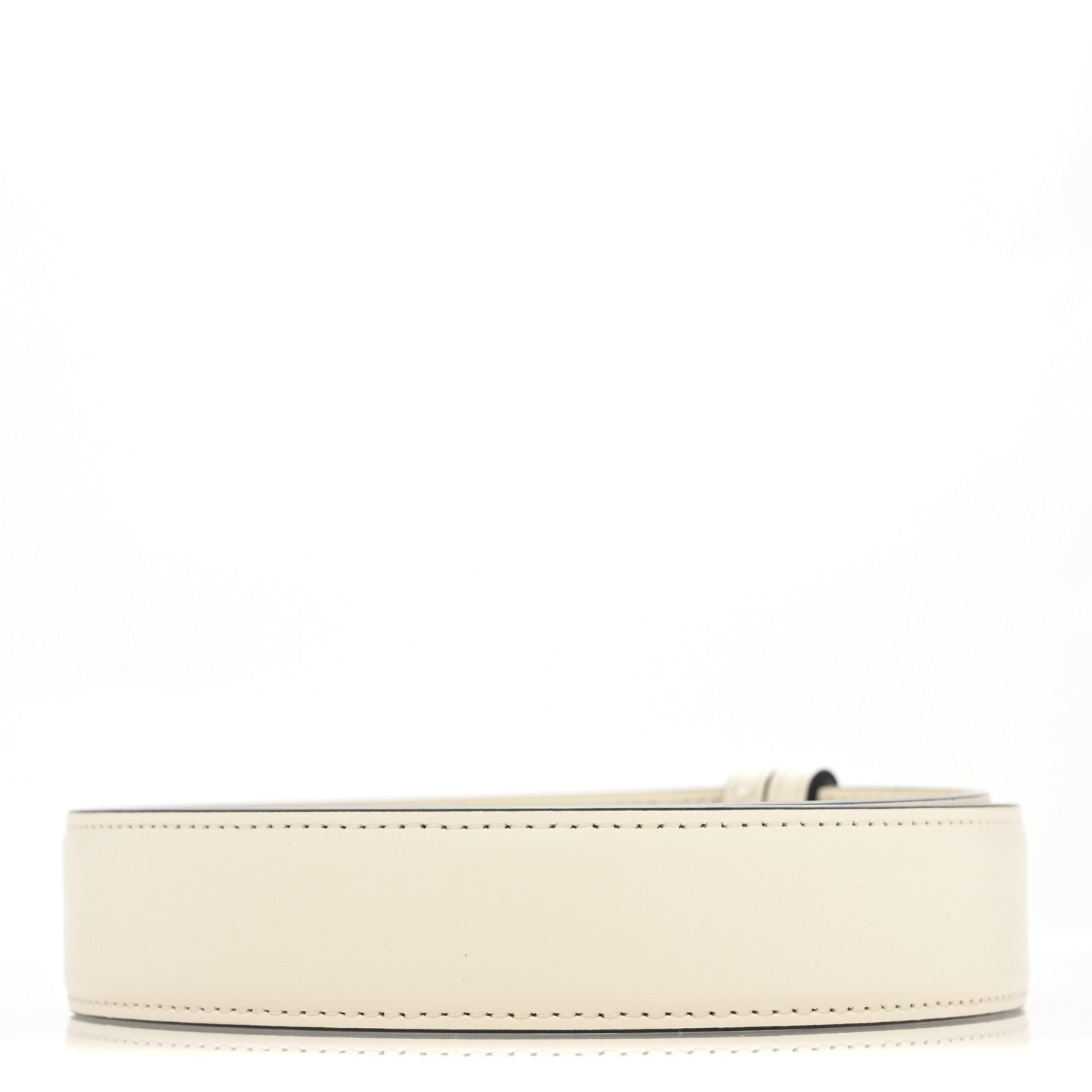 Valentino Garavani Calfskin VLogo The Bold Edition Belt 85 34 Light Ivory 2 of 6