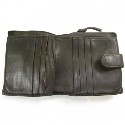 Bottega Veneta Woven Leather French Flap Wallet Ebano 5 of 10
