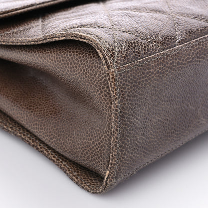 Chanel Crumpled Grained Calfskin Medium CC Crave Flap Brown 8 of 9