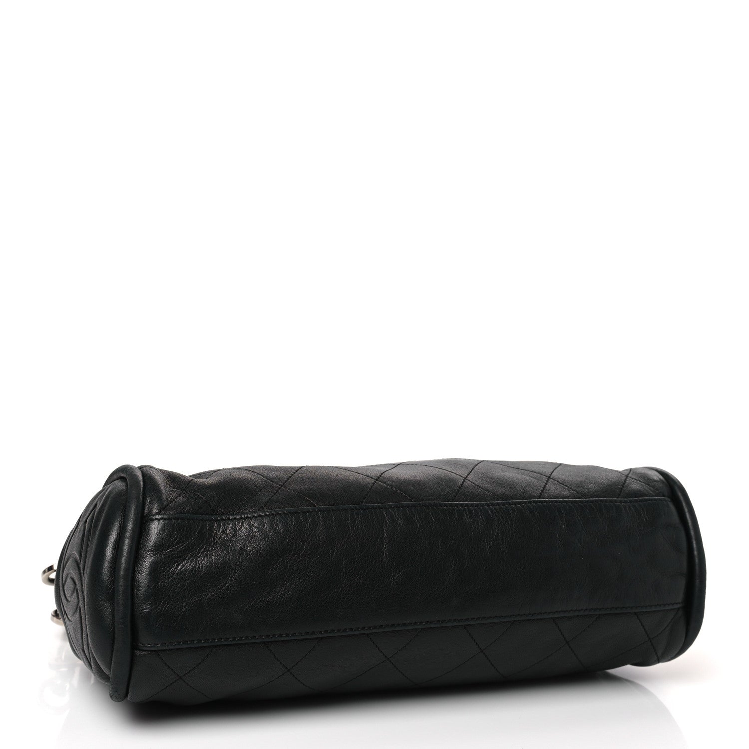 Chanel Lambskin Stitched Medium Ultimate Soft Tote Black 4 of 9