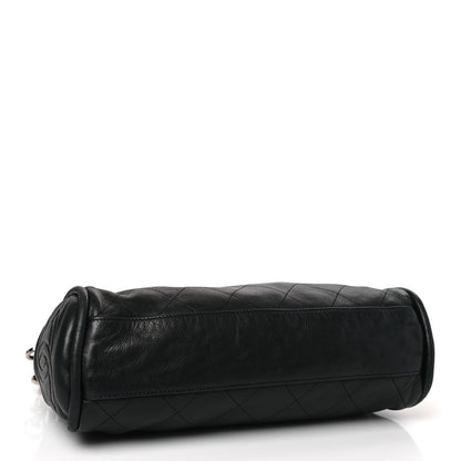 Chanel Lambskin Stitched Medium Ultimate Soft Tote Black 4 of 9