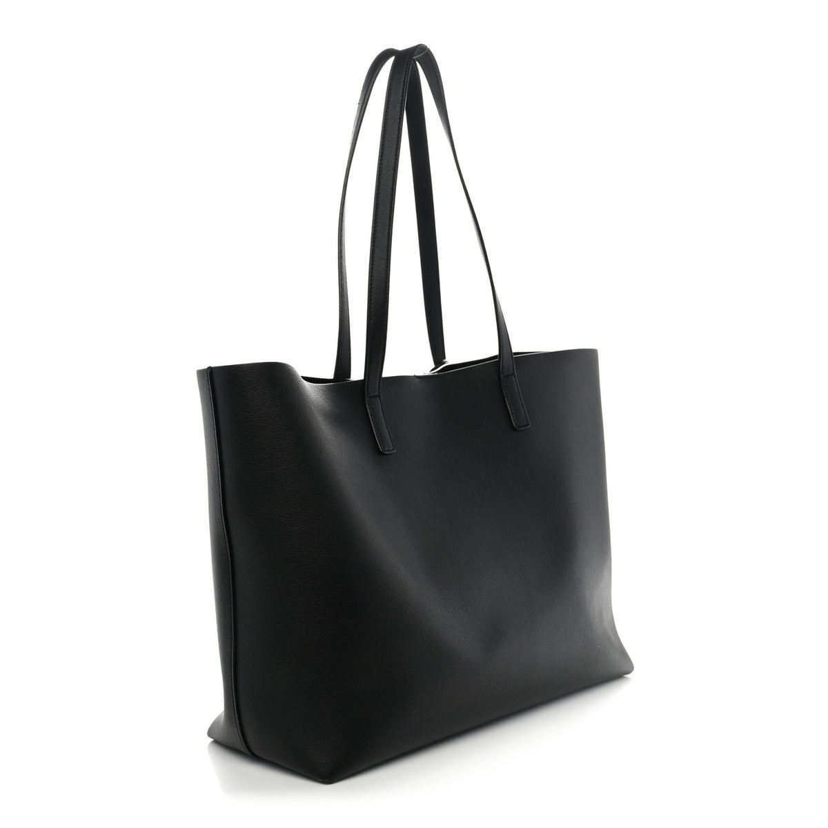 Calfskin Large Shopping Tote Black