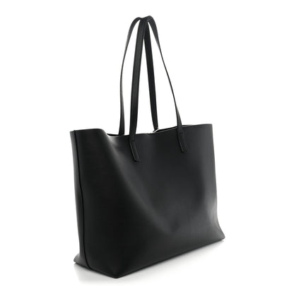 Saint Laurent Calfskin Large Shopping Tote Black 3 of 13