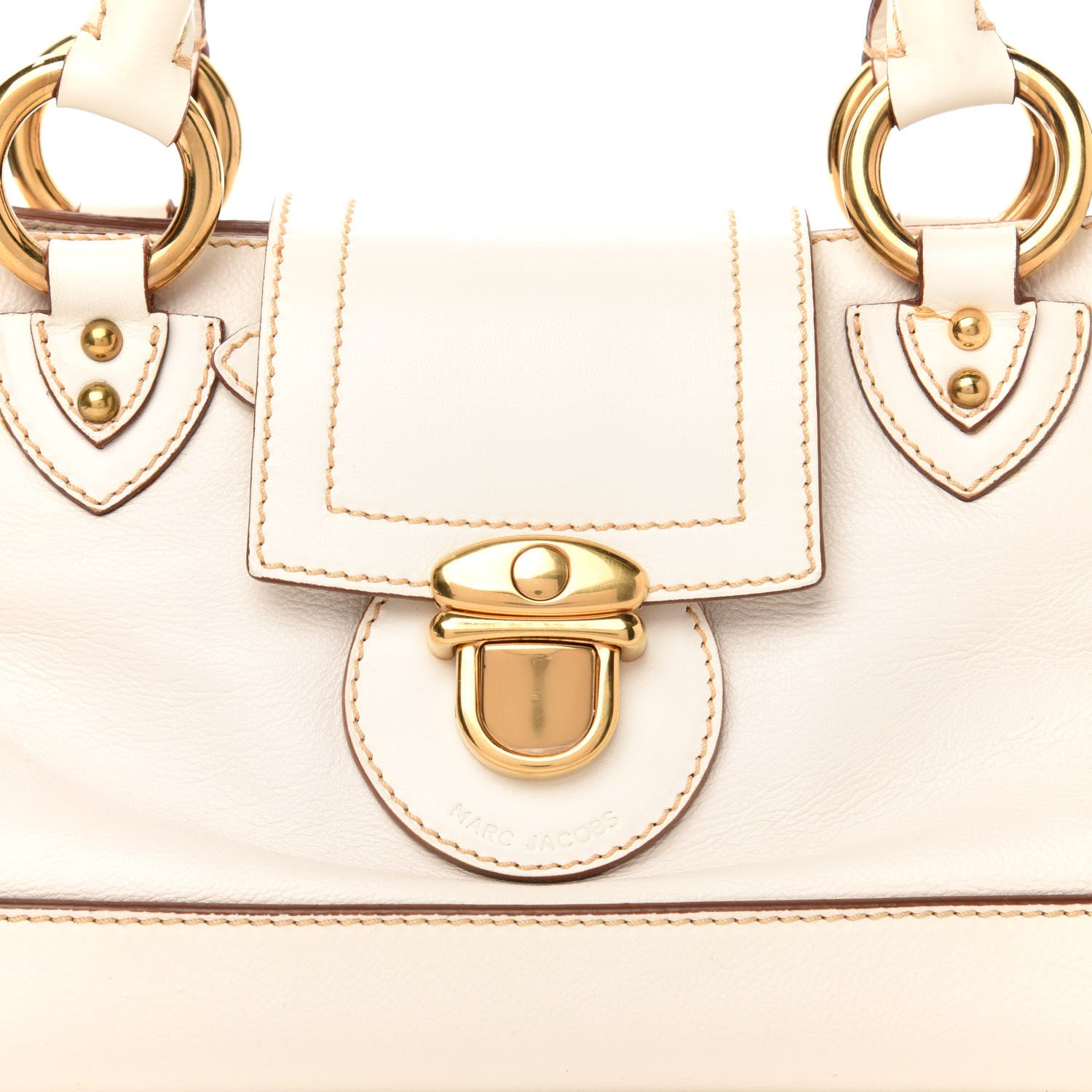Marc Jacobs Calfskin Guinevere Satchel White 13 of 13