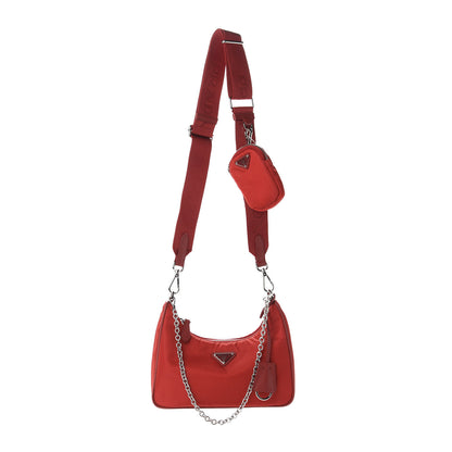 Prada Nylon Re-Edition 2005 Shoulder Bag Rosso 1 of 11