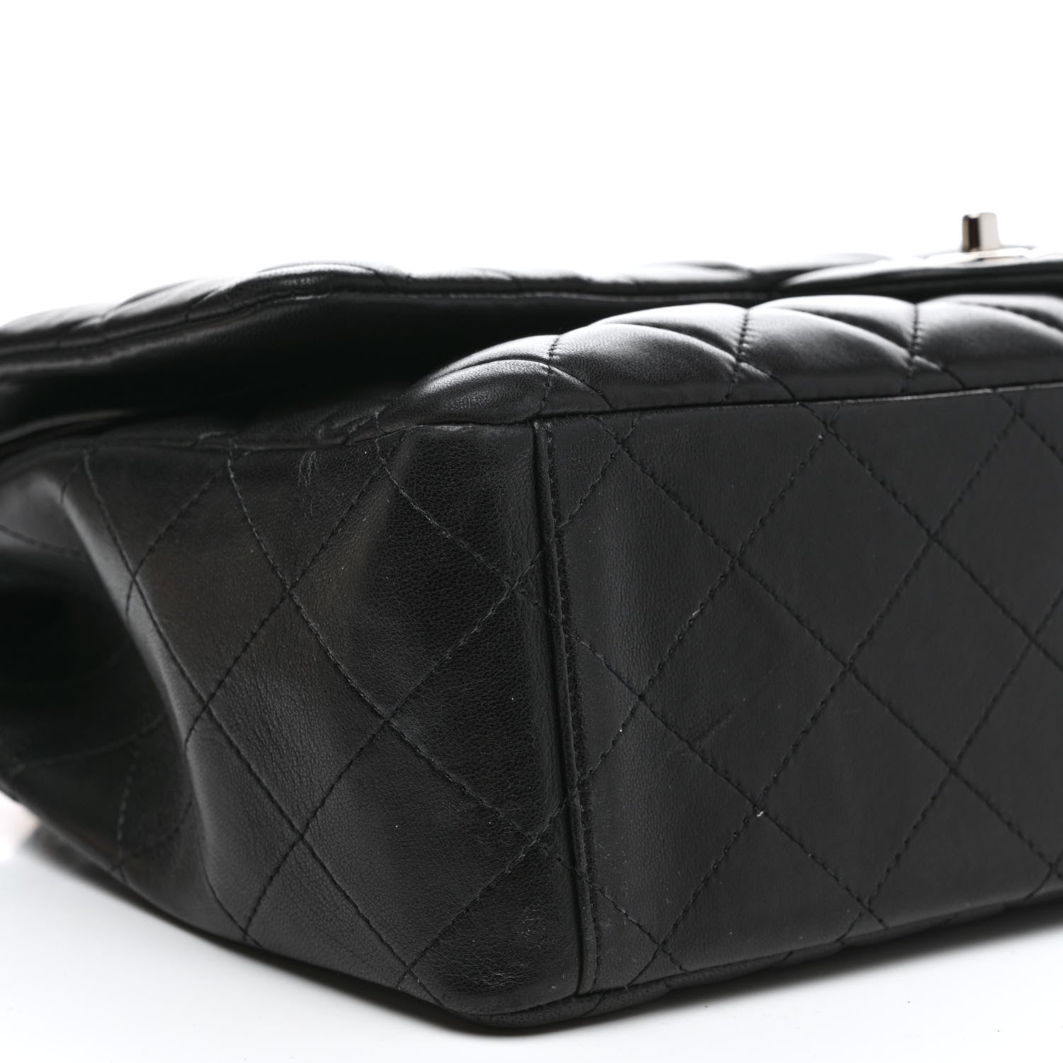Chanel Lambskin Quilted Maxi Double Flap Black 9 of 20