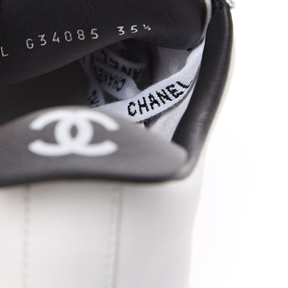 Chanel Calfskin CC Sneakers 35.5 White 9 of 10