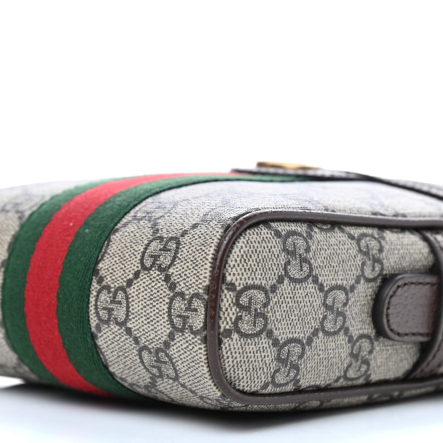 GG Supreme Monogram Web Mini Ophidia Messenger Brown