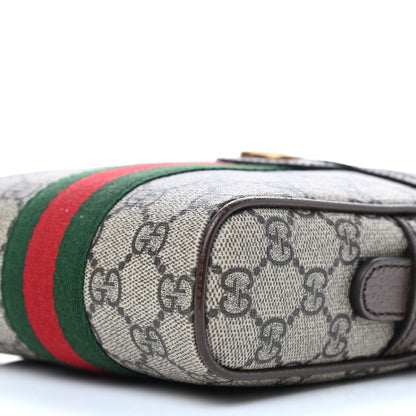 Gucci GG Supreme Monogram Web Mini Ophidia Messenger Brown 8 of 8