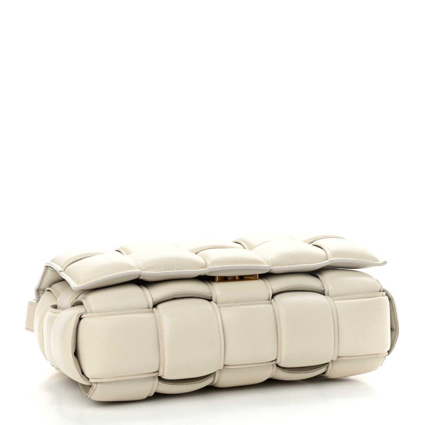 Nappa Maxi Intreccio Padded Cassette Crossbody Bag Plaster