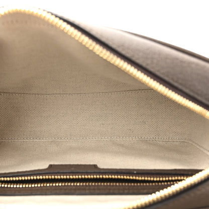 Gucci GG Supreme Monogram Textured Dollar Calfskin Web Studded Mini Ophidia Flap Shoulder Bag Beige Ebony New Acero 5 of 10