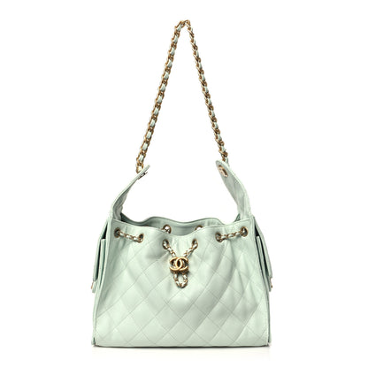 Chanel Caviar Quilted Small Chanel 25 Handbag Light Green 1 of 10
