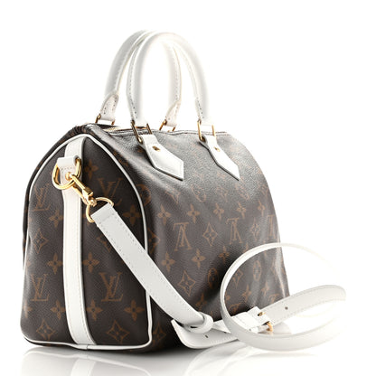 Louis Vuitton Monogram LV Match Speedy Bandouliere 25 White 3 of 10