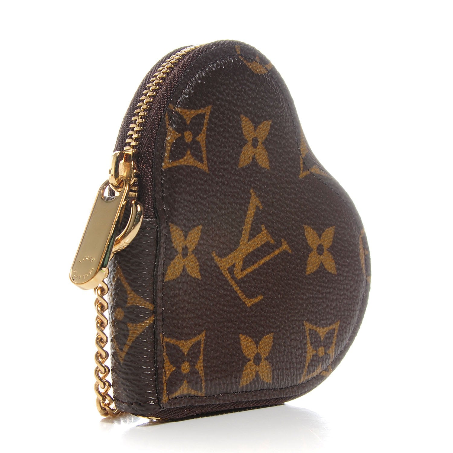Louis Vuitton Monogram Leopard Coeur Heart Coin Purse Blanc Corail 3 of 8