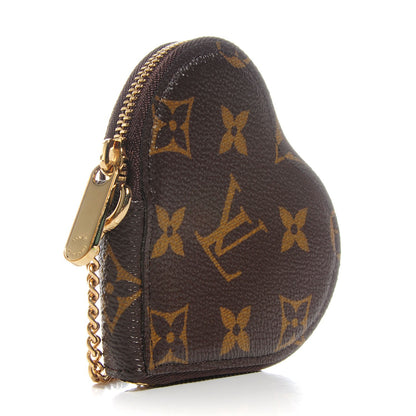 Louis Vuitton Monogram Leopard Coeur Heart Coin Purse Blanc Corail 3 of 8
