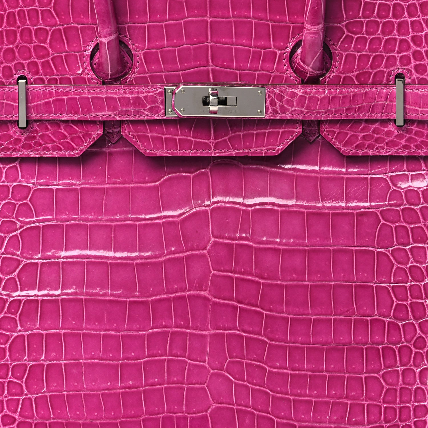 Hermes Shiny Porosus Crocodile Birkin 35 Rose Scheherazade 8 of 11