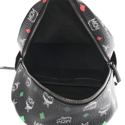 MCM Skyoptic Visetos Small Stark Backpack Spectrum Diamond Black 7 of 9