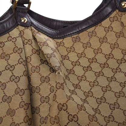 Gucci Monogram Large Sukey Tote Dark Brown 13 of 19