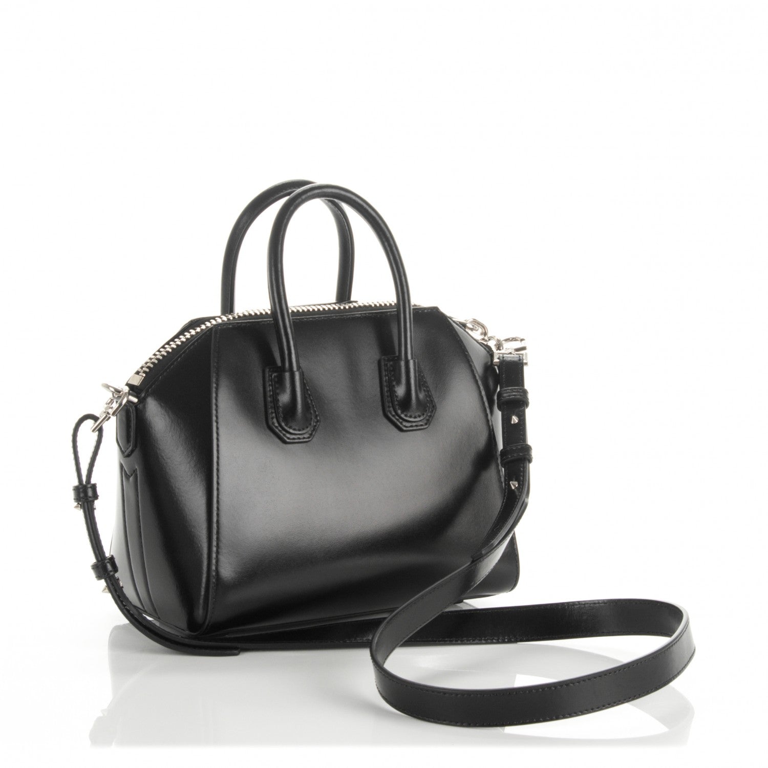 Givenchy Shiny Lord Calfskin Mini Antigona Black 3 of 8