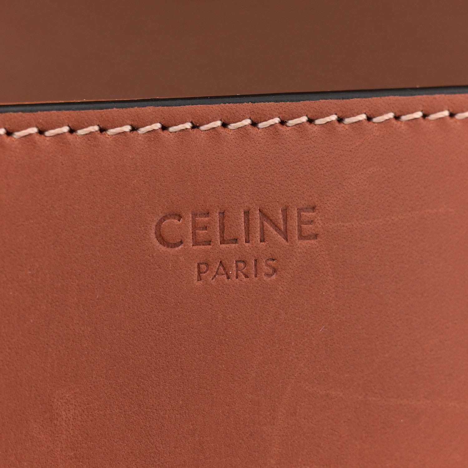 Celine Natural Calfskin Triomphe Shoulder Bag Tan 6 of 11
