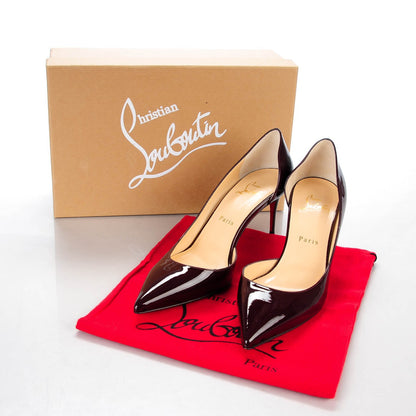 Christian Louboutin Patent Iriza 70 Pumps 39 Lie De Vin 8 of 8