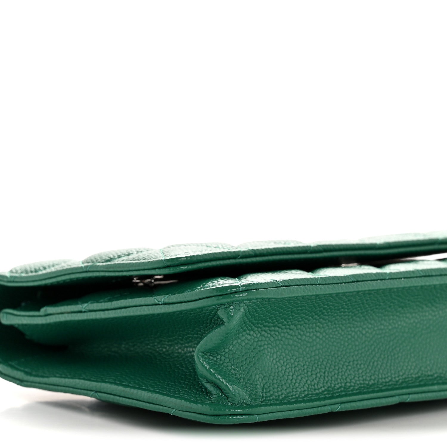 Chanel Caviar Quilted Wallet On Chain WOC Green 10 of 12