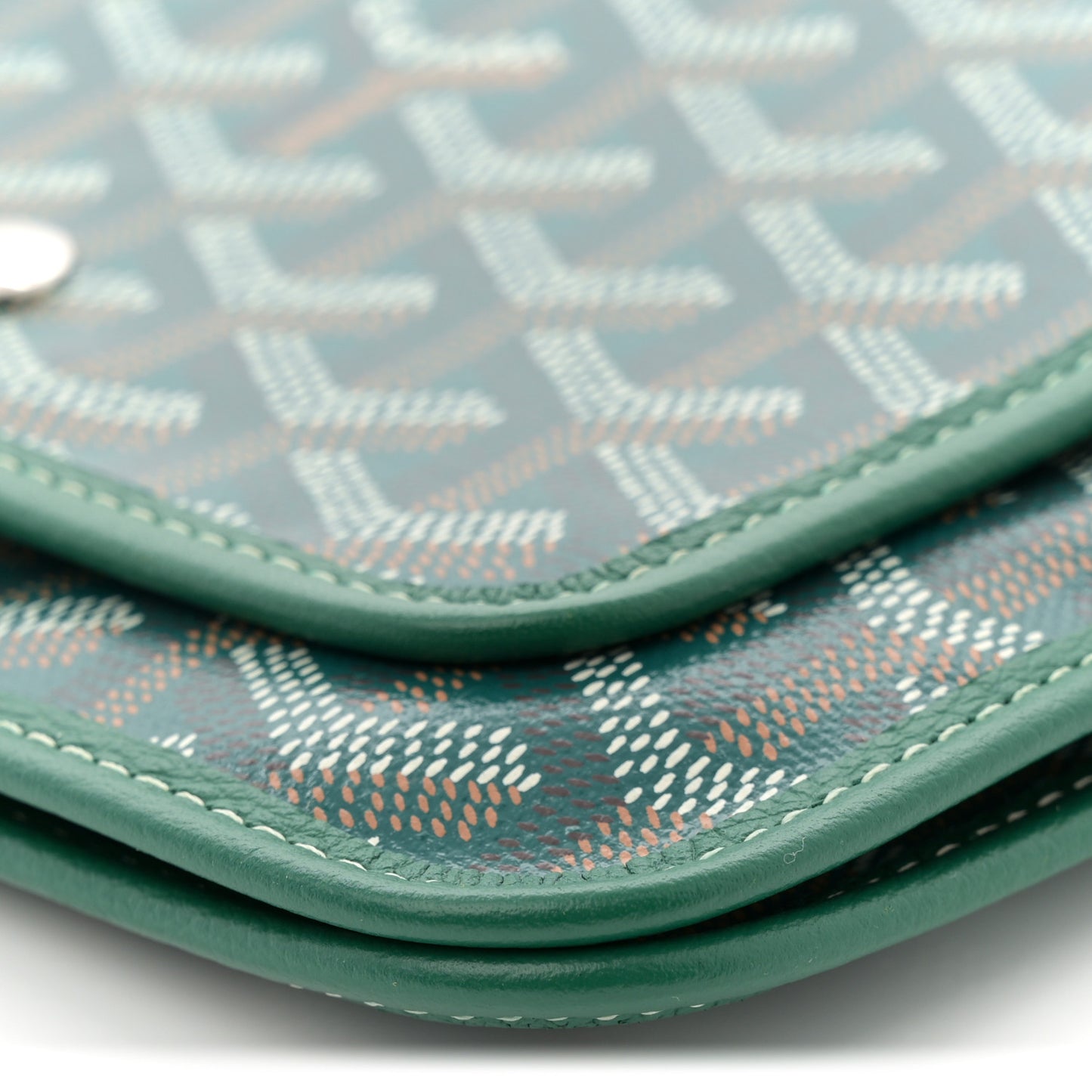 Goyardine Plumet Wallet Clutch Green